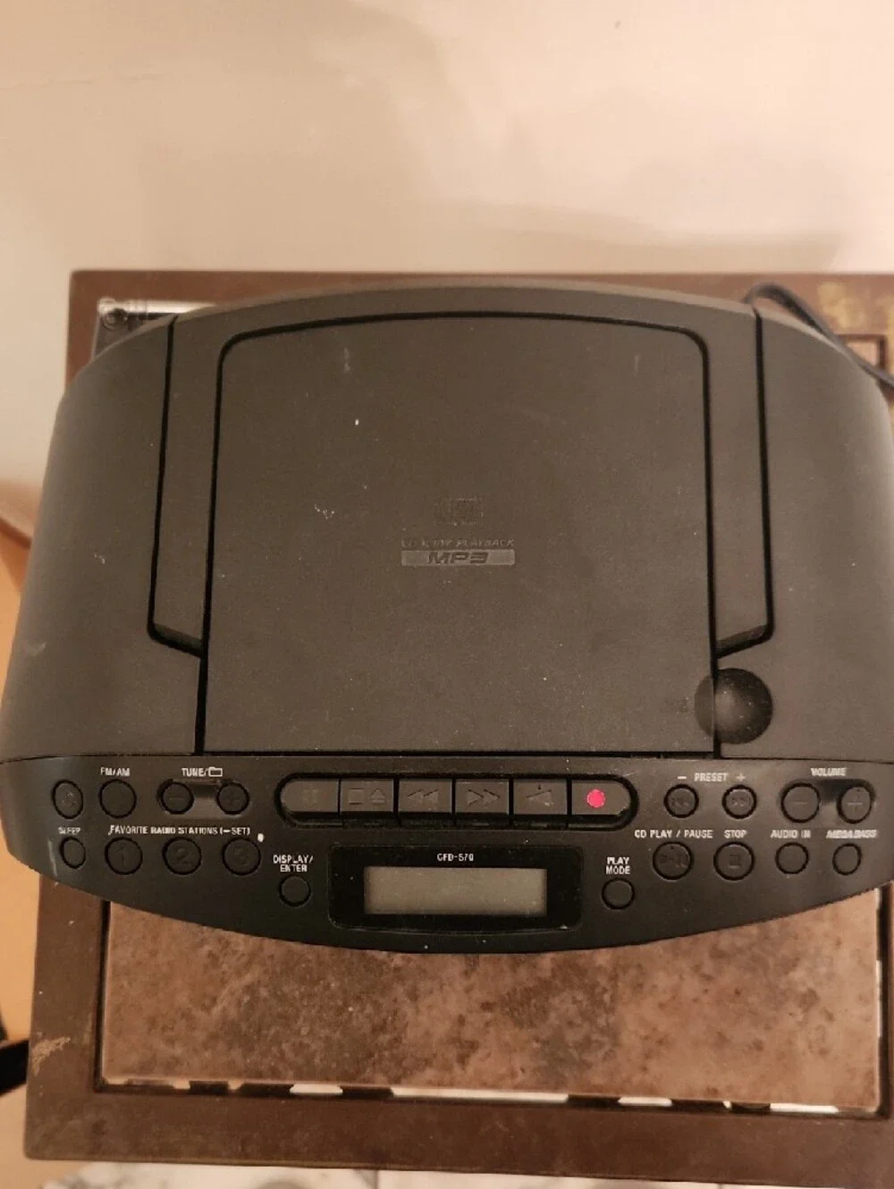 Sony Black Portable CD Radio Cassette Boombox - Picture 2 of 2